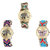 Neutron Brand New Stylish Elephant And Butterfly Analogue Multi Color Color Girls And Women Watch - G157-G311-G137 (Combo Of  3 )