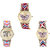 Neutron Classical Luxury Butterfly And Elephant Analogue Multi Color Color Girls And Women Watch - G134-G312-G135 (Combo Of  3 )