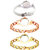 Neutron Latest Stylish World Cup And Chain Analogue White, Rose Gold And Gold Color Girls And Women Watch - G6-G69-G114 (Combo Of  3 )