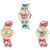 Neutron Modern Quartz Butterfly Analogue Multi Color Color Girls And Women Watch - G136-G317-G139 (Combo Of  3 )