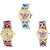 Neutron Best Rich Butterfly Analogue Multi Color Color Girls And Women Watch - G136-G168-G135 (Combo Of  3 )