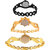 Neutron Classical Luxury Chain And Peacock Analogue Black And Gold Color Girls And Women Watch - G68-G118-G116 (Combo Of  3 )
