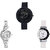 Neutron New Collegian Chronograph Analogue Black, Silver And White Color Girls And Women Watch - G57-G404-G11 (Combo Of  3 )