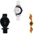 Neutron Latest Quartz Fish Shape And Peacock Analogue White, Black And Gold Color Girls And Women Watch - G11-G55-G117 (Combo Of  3 )