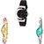 Neutron Modern Luxury  Analogue Black, Gold And Silver Color Girls And Women Watch - G8-G124-G406 (Combo Of  3 )