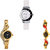 Neutron Latest Quartz Chain And Peacock Analogue White And Gold Color Girls And Women Watch - G11-G114-G117 (Combo Of  3 )
