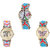 Neutron Contemporary Unique Paris Eiffel Tower, Elephant And Butterfly Analogue Multi Color Color Girls And Women Watch - G150-G312-G136 (Combo Of  3 )