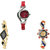Neutron Brand New Diwali World Cup And Peacock Analogue Red And Gold Color Girls And Women Watch - G5-G266-G118 (Combo Of  3 )