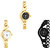Neutron Classical Formal Chain Analogue Gold And Black Color Girls And Women Watch - G336-G337-G68 (Combo Of  3 )