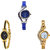 Neutron Latest Quartz World Cup And Chain Analogue Blue And Gold Color Girls And Women Watch - G2-G121-G115 (Combo Of  3 )