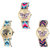 Neutron Best Luxury Butterfly And Elephant Analogue Multi Color Color Girls And Women Watch - G130-G160-G140 (Combo Of  3 )