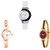 Neutron Latest Heart Chain Analogue White, Rose Gold And Gold Color Girls And Women Watch - G11-G69-G122 (Combo Of  3 )