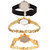 Neutron Classical Exclusive Peacock Analogue Black And Gold Color Girls And Women Watch - G8-G265-G119 (Combo Of  3 )