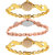 Neutron Latest Analogue Peacock And Flower Dimond Analogue Gold And Rose Gold Color Girls And Women Watch - G116-G340-G117 (Combo Of  3 )