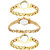 Neutron New Analogue Chain Analogue Gold Color Girls And Women Watch - G115-G265-G114 (Combo Of  3 )