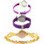 Neutron Modern Designer World Cup, Fish Shape And Peacock Analogue Purple And Gold Color Girls And Women Watch - G4-G54-G117 (Combo Of  3 )