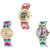 Neutron Brand New Collegian Elephant And Paris Eiffel Tower Analogue Multi Color Color Girls And Women Watch - G163-G164-G149 (Combo Of  3 )