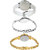 Neutron Treading Stylish  Analogue White, Silver And Gold Color Girls And Women Watch - G11-G406-G123 (Combo Of  3 )