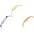 Neutron Treading Luxury Peacock And Flower Dimond Analogue Gold And Silver Color Girls And Women Watch - G117-G338-G122 (Combo Of  3 )
