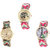 Neutron Brand New Heart Elephant And Paris Eiffel Tower Analogue Multi Color Color Girls And Women Watch - G163-G167-G152 (Combo Of  3 )