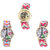 Neutron Brand New Chronograph Elephant And Paris Eiffel Tower Analogue Multi Color Color Girls And Women Watch - G163-G310-G152 (Combo Of  3 )