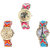 Neutron Classical Wrist  Elephant And Paris Eiffel Tower Analogue Multi Color Color Girls And Women Watch - G163-G165-G150 (Combo Of  3 )