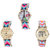 Neutron Brand New Style Paris Eiffel Tower And Elephant Analogue Multi Color Color Girls And Women Watch - G143-G164-G312 (Combo Of  3 )