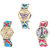 Neutron Modern Tread Butterfly And Paris Eiffel Tower Analogue Multi Color Color Girls And Women Watch - G136-G315-G152 (Combo Of  3 )