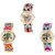 Neutron Treading Unique Butterfly And Elephant Analogue Multi Color Color Girls And Women Watch - G138-G155-G154 (Combo Of  3 )