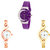Neutron Latest Collegian Chain Analogue Purple, Rose Gold And Gold Color Girls And Women Watch - G10-G69-G337 (Combo Of  3 )