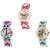 Neutron Modern Heart Butterfly, Paris Eiffel Tower And Elephant Analogue Multi Color Color Girls And Women Watch - G139-G143-G160 (Combo Of  3 )