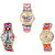 Neutron Treading Present Butterfly And Paris Eiffel Tower Analogue Multi Color Color Girls And Women Watch - G142-G147-G165 (Combo Of  3 )