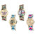 Neutron New Traditional Butterfly, Paris Eiffel Tower And Elephant Analogue Multi Color Color Girls And Women Watch - G133-G146-G160-G164 (Combo Of  4 )