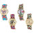 Neutron Latest Technology Butterfly, Paris Eiffel Tower And Elephant Analogue Multi Color Color Girls And Women Watch - G137-G145-G158-G167 (Combo Of  4 )