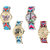 Neutron Latest Valentine Butterfly, Paris Eiffel Tower And Elephant Analogue Multi Color Color Girls And Women Watch - G137-G143-G160-G168 (Combo Of  4 )
