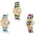 Neutron New Collegian Elephant Analogue Multi Color Color Girls And Women Watch - G167-G314-G162 (Combo Of  3 )
