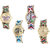 Neutron Contemporary Traditional Butterfly, Paris Eiffel Tower And Elephant Analogue Multi Color Color Girls And Women Watch - G133-G148-G160-G166 (Combo Of  4 )