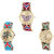 Neutron Latest Formal Butterfly And Elephant Analogue Multi Color Color Girls And Women Watch - G134-G161-G167 (Combo Of  3 )