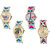 Neutron Brand New Traditional Butterfly, Paris Eiffel Tower And Elephant Analogue Multi Color Color Girls And Women Watch - G136-G143-G160-G313 (Combo Of  4 )