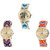 Neutron Classical Stylish Elephant Analogue Multi Color Color Girls And Women Watch - G160-G318-G165 (Combo Of  3 )