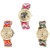 Neutron Contemporary Stylish Elephant Analogue Multi Color Color Girls And Women Watch - G163-G165-G167 (Combo Of  3 )