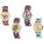 Neutron Treading Casual Butterfly, Paris Eiffel Tower And Elephant Analogue Multi Color Color Girls And Women Watch - G134-G153-G311-G314 (Combo Of  4 )