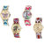 Neutron Brand New Fashionable Butterfly, Paris Eiffel Tower And Elephant Analogue Multi Color Color Girls And Women Watch - G136-G152-G158-G316 (Combo Of  4 )