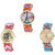 Neutron Contemporary Stylish Paris Eiffel Tower And Elephant Analogue Multi Color Color Girls And Women Watch - G144-G163-G315 (Combo Of  3 )