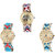 Neutron Modern Tread Elephant Analogue Multi Color Color Girls And Women Watch - G159-G315-G314 (Combo Of  3 )