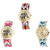Neutron Brand New Diwali Elephant Analogue Multi Color Color Girls And Women Watch - G162-G163-G314 (Combo Of  3 )