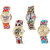 Neutron Classical Italian Designer Butterfly, Paris Eiffel Tower And Elephant Analogue Multi Color Color Girls And Women Watch - G131-G145-G162-G315 (Combo Of  4 )