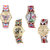Neutron Brand New Royal Butterfly, Paris Eiffel Tower And Elephant Analogue Multi Color Color Girls And Women Watch - G142-G147-G156-G316 (Combo Of  4 )