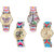 Neutron Treading Party Wedding Butterfly, Paris Eiffel Tower And Elephant Analogue Multi Color Color Girls And Women Watch - G142-G310-G154-G315 (Combo Of  4 )