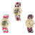 Neutron Best Fashion Elephant Analogue Multi Color Color Girls And Women Watch - G162-G163-G318 (Combo Of  3 )